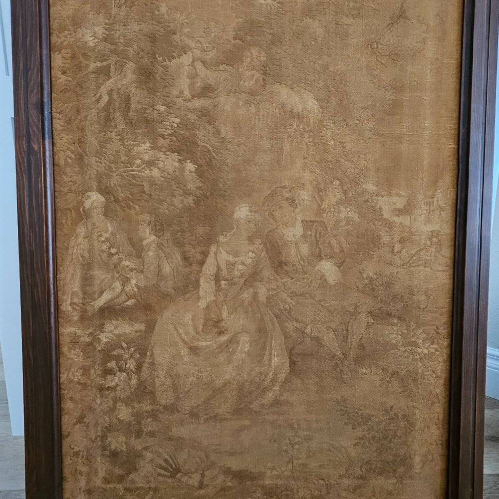 Late 1800's VIctorian Woven Tapestry - D'Apres Alonzo Perez